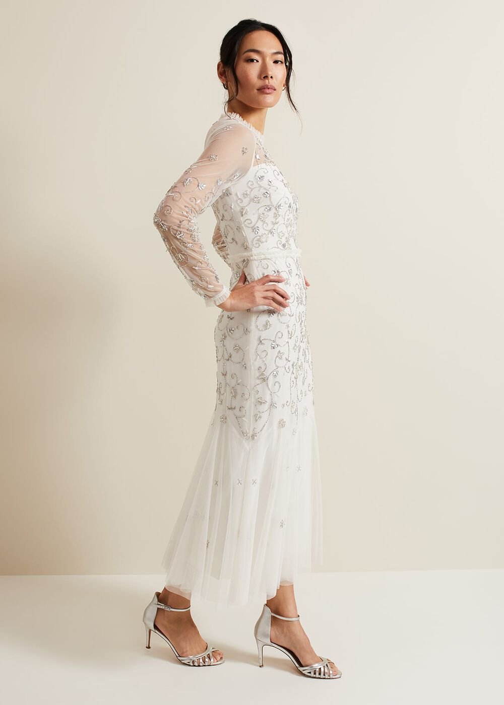 Annie Embellished Wedding Dress Ivory