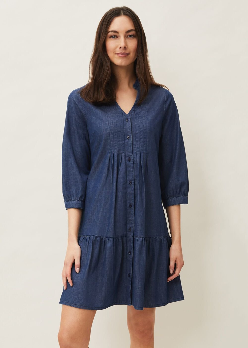 Penele Swing Dress Chambray