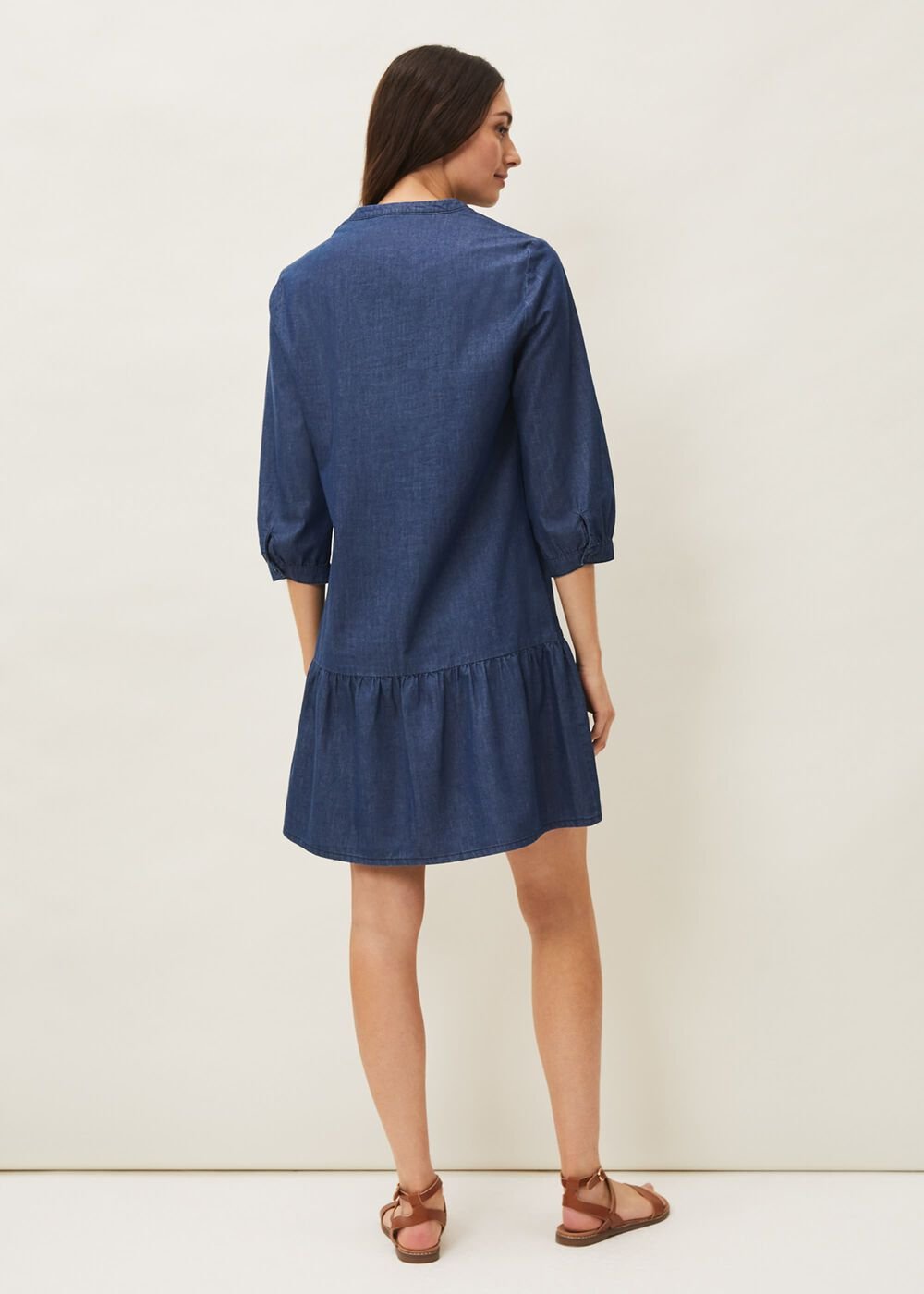 Penele Swing Dress Chambray