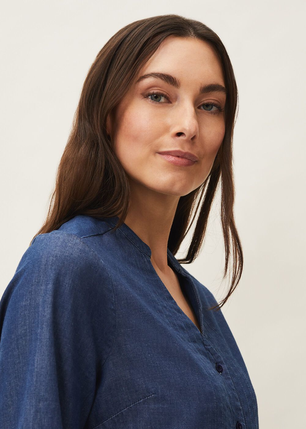 Penele Swing Dress Chambray
