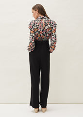 Sophie Floral Print Jumpsuit Black/Floral