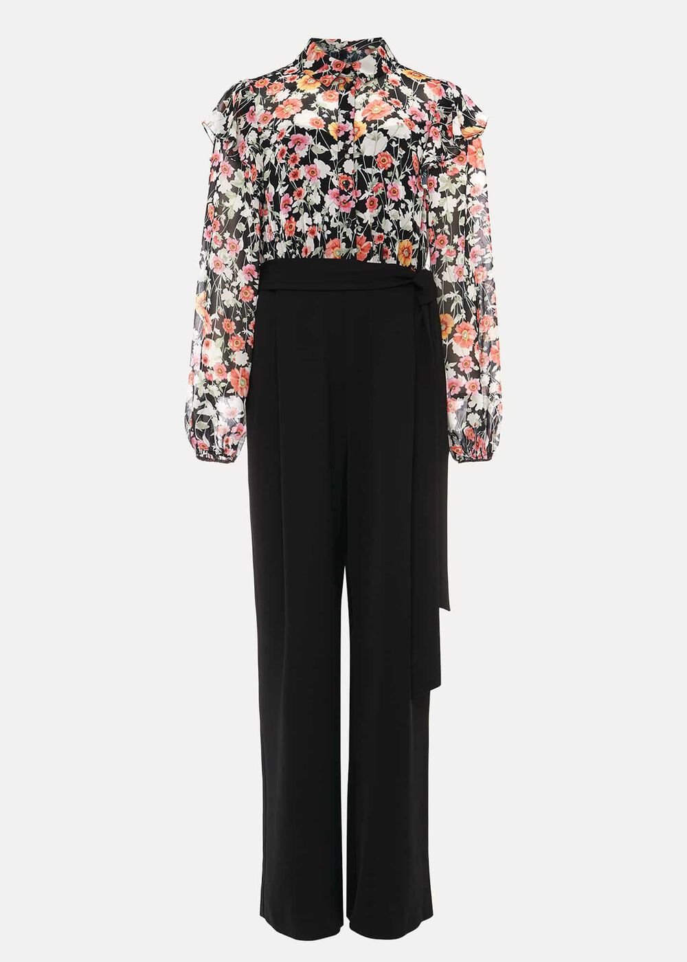 Sophie Floral Print Jumpsuit Black/Floral