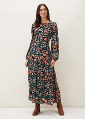 Matilda Floral Midaxi Dress Forest