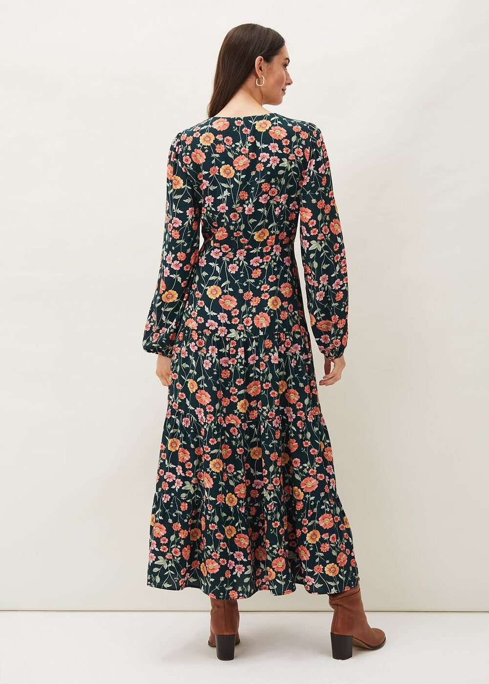 Matilda Floral Midaxi Dress Forest