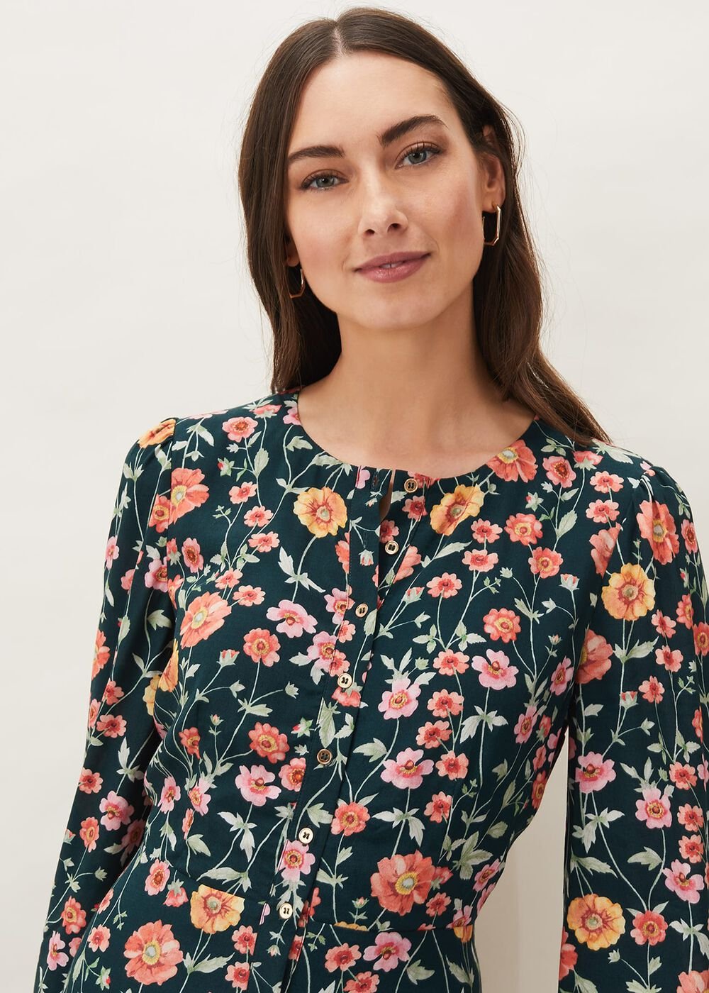 Matilda Floral Midaxi Dress Forest