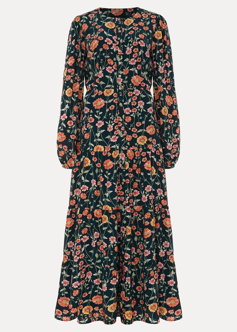 Matilda Floral Midaxi Dress Forest