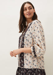 Buttercup Floral Dress Cream/Black