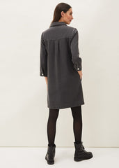 Kirsty Zip Dress Grey