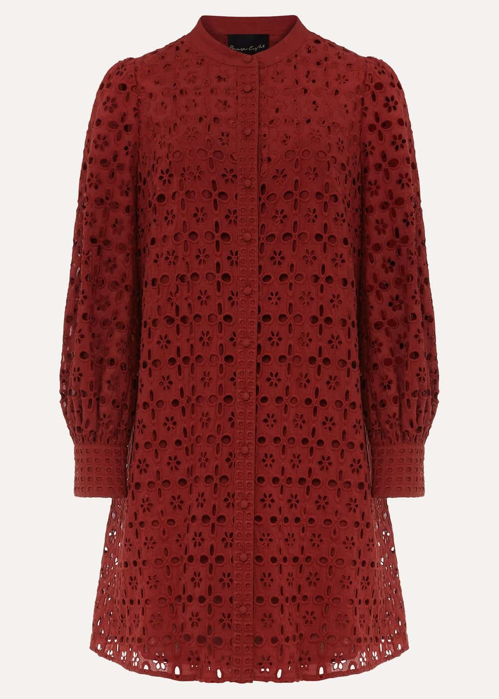 Rihanna Broderie Tunic Dress Spice