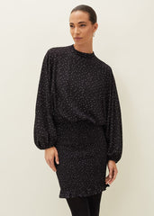 Becca Spot Print Dress Black/Ivory