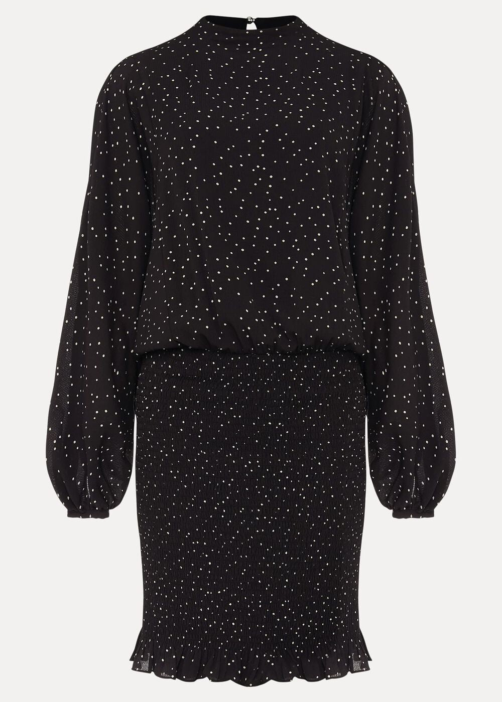 Becca Spot Print Dress Black/Ivory