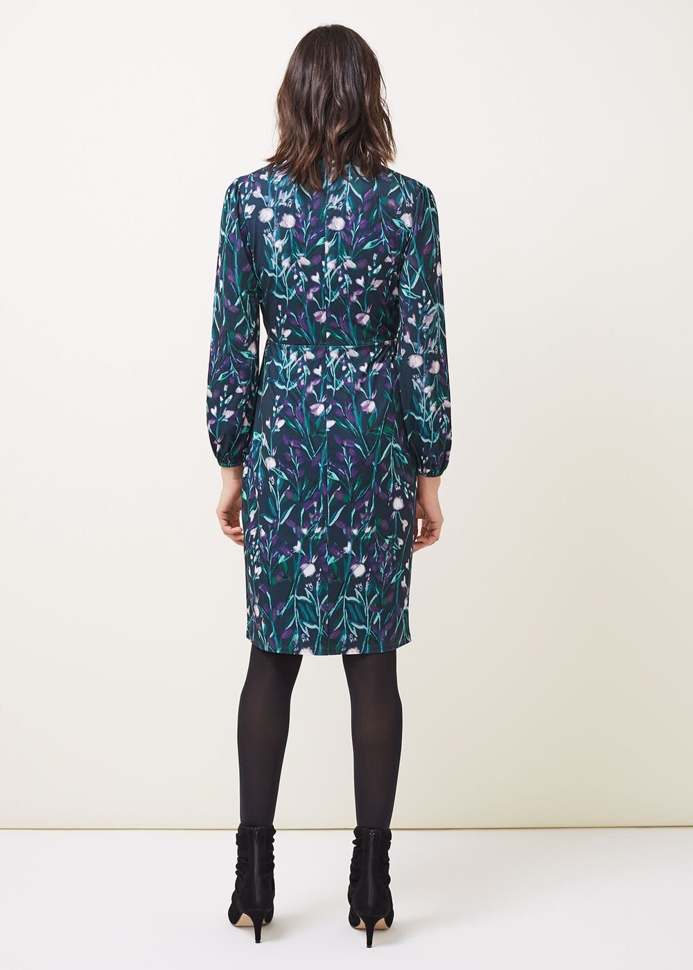 Beatrix Floral Jersey Dress Multi-Coloured