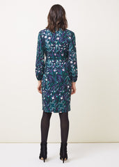 Beatrix Floral Jersey Dress Multi-Coloured
