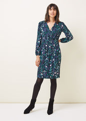 Beatrix Floral Jersey Dress Multi-Coloured