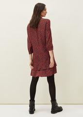 Penele Animal Print Dress Spice/Ink