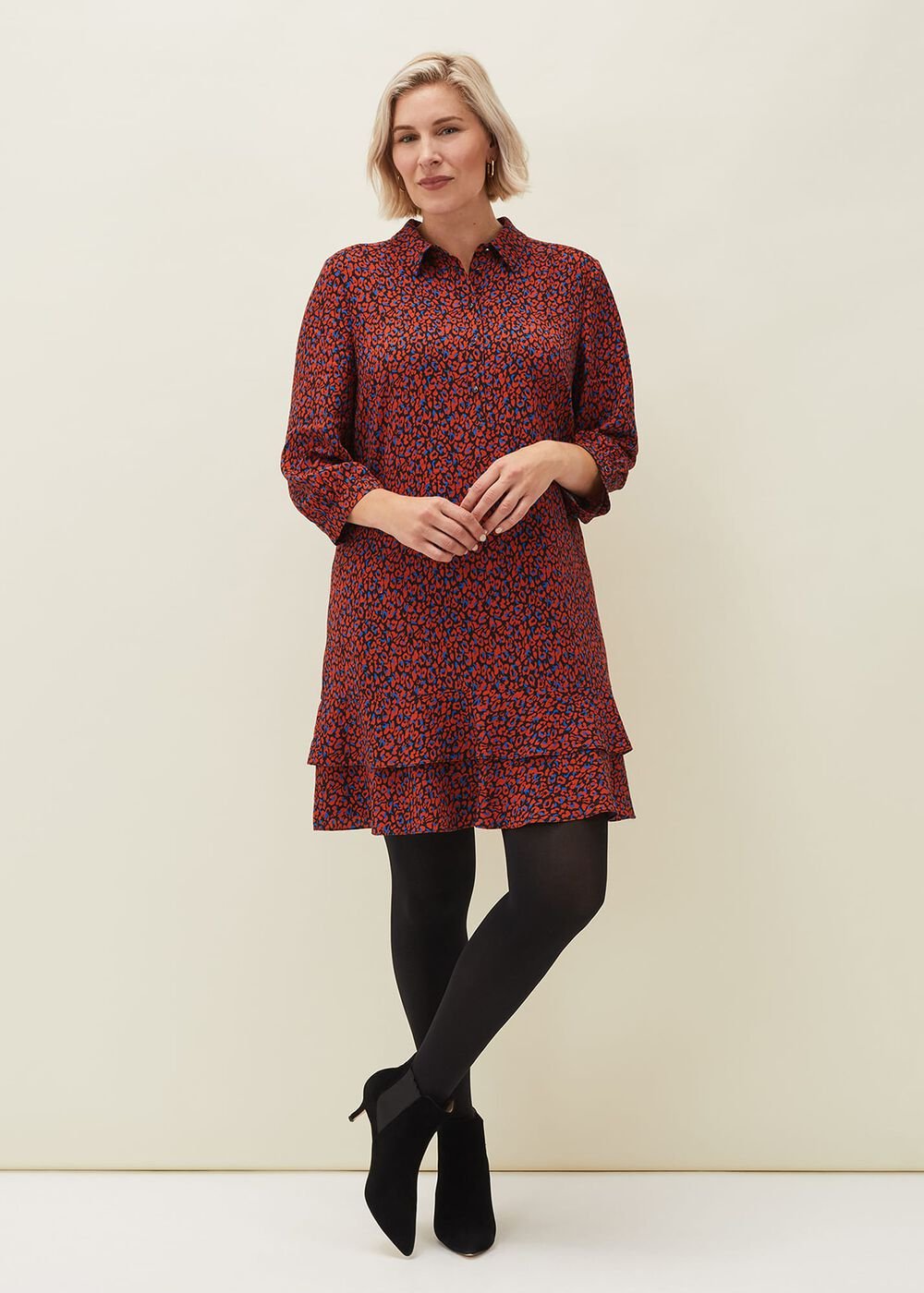 Penele Animal Print Dress Spice/Ink