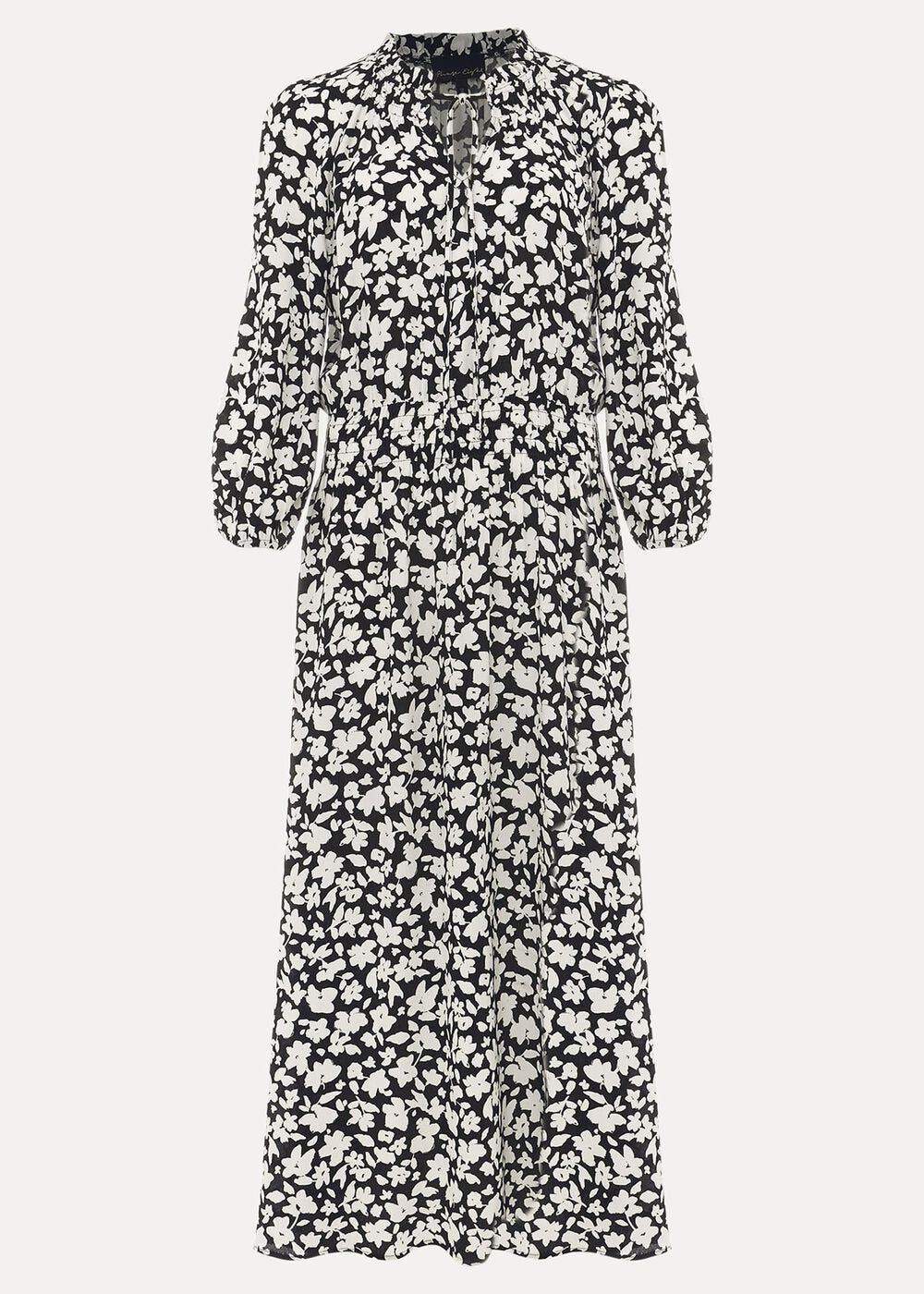 Phillipa Floral Midaxi Dress Black/Nude