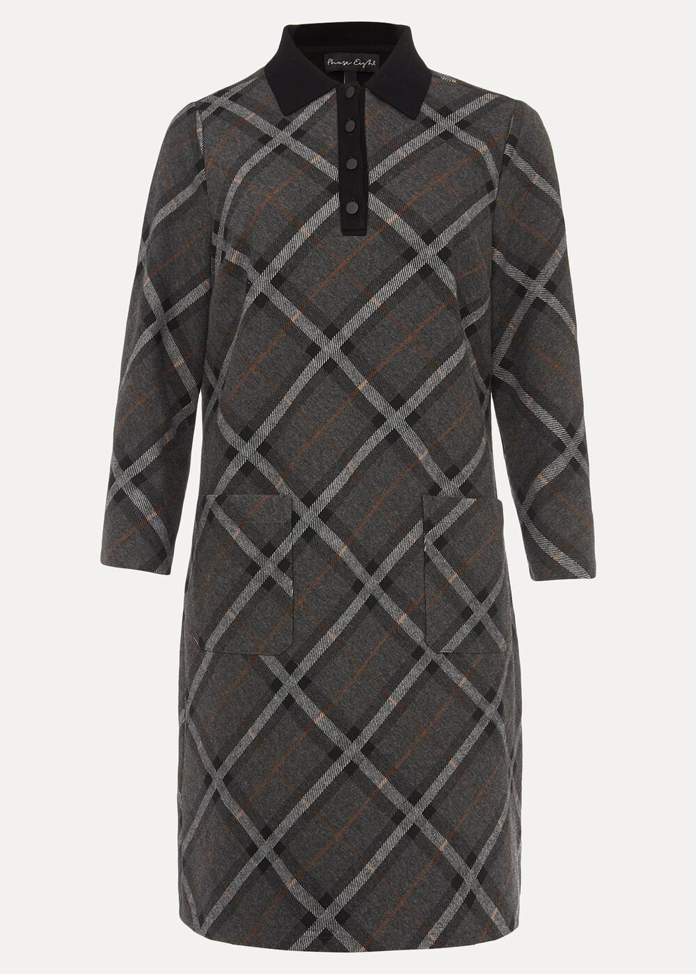 Rayia Check Tunic Dress Black/Grey