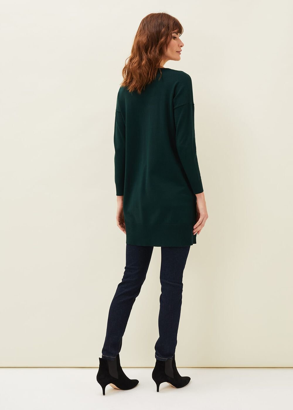 Skylar Knitted Tunic Dress Forest