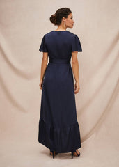 Nancie Eclipse Hem Dress Navy