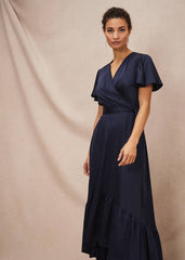 Nancie Eclipse Hem Dress Navy