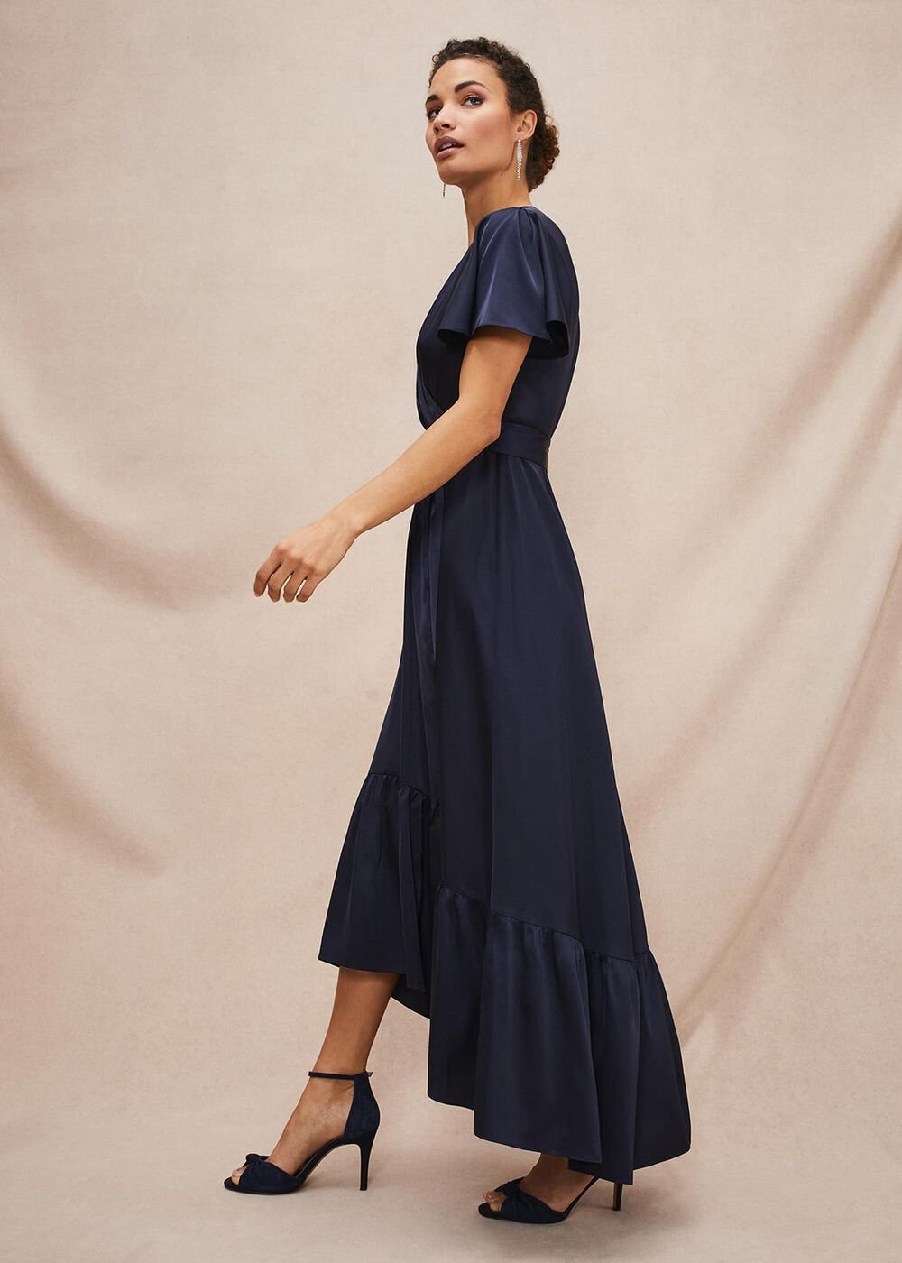 Nancie Eclipse Hem Dress Navy