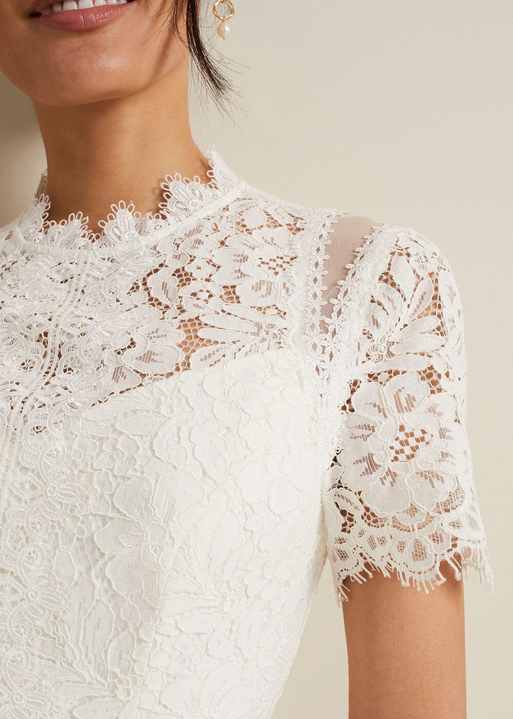 Amaliah Lace Jumpsuit Ivory