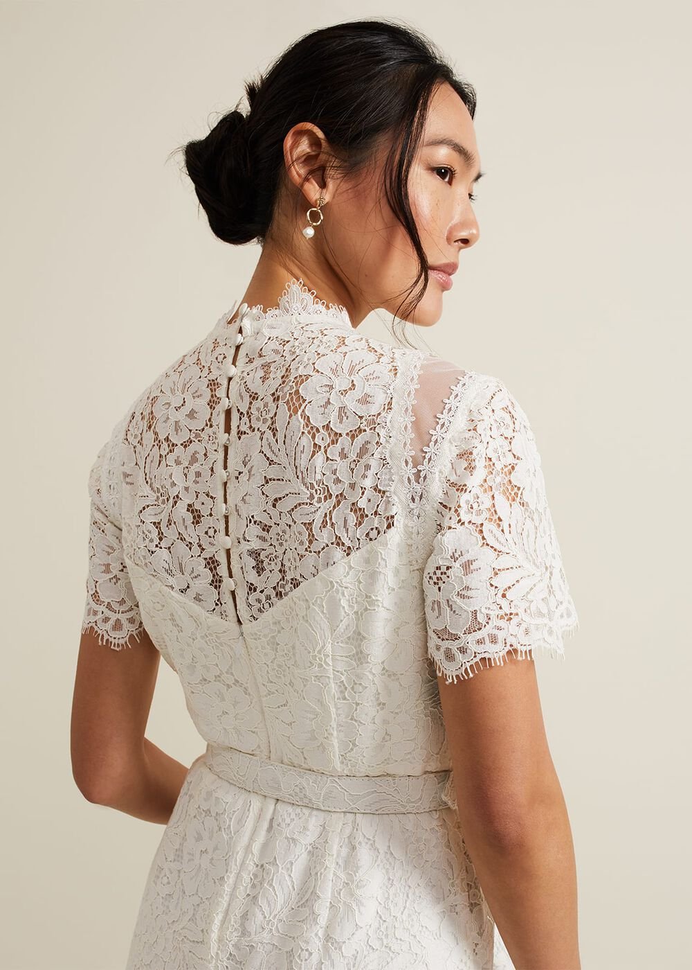 Amaliah Lace Jumpsuit Ivory