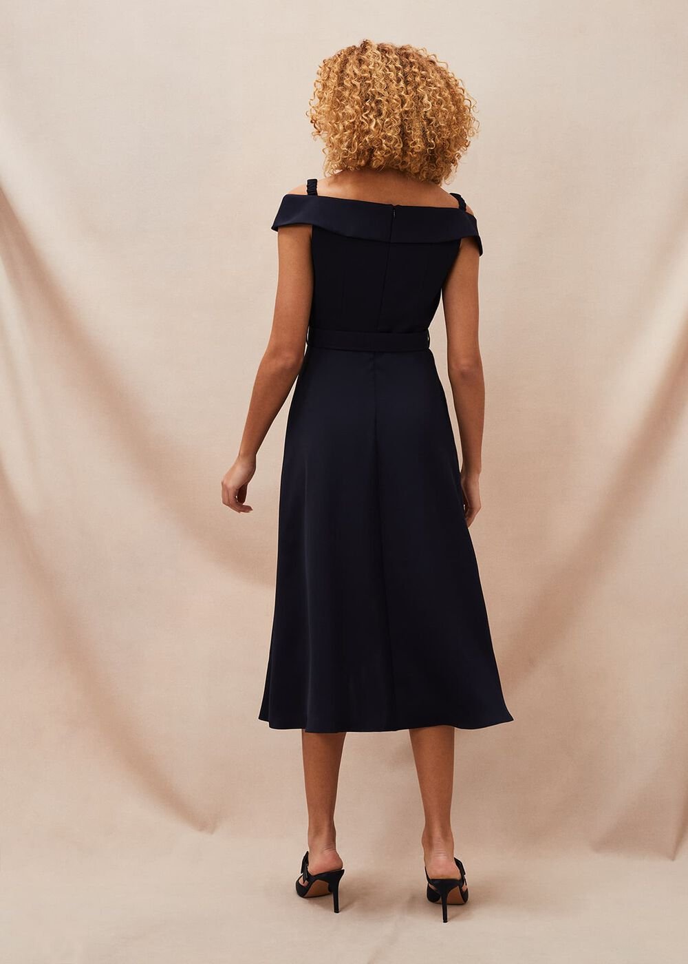 Ashleigh Bardot Dress Navy