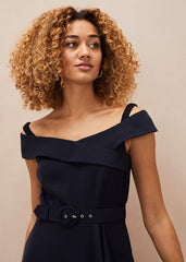 Ashleigh Bardot Dress Navy