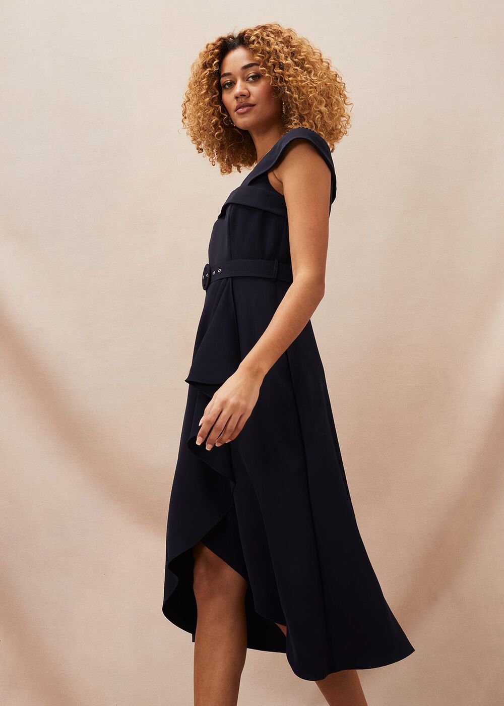Ashleigh Bardot Dress Navy
