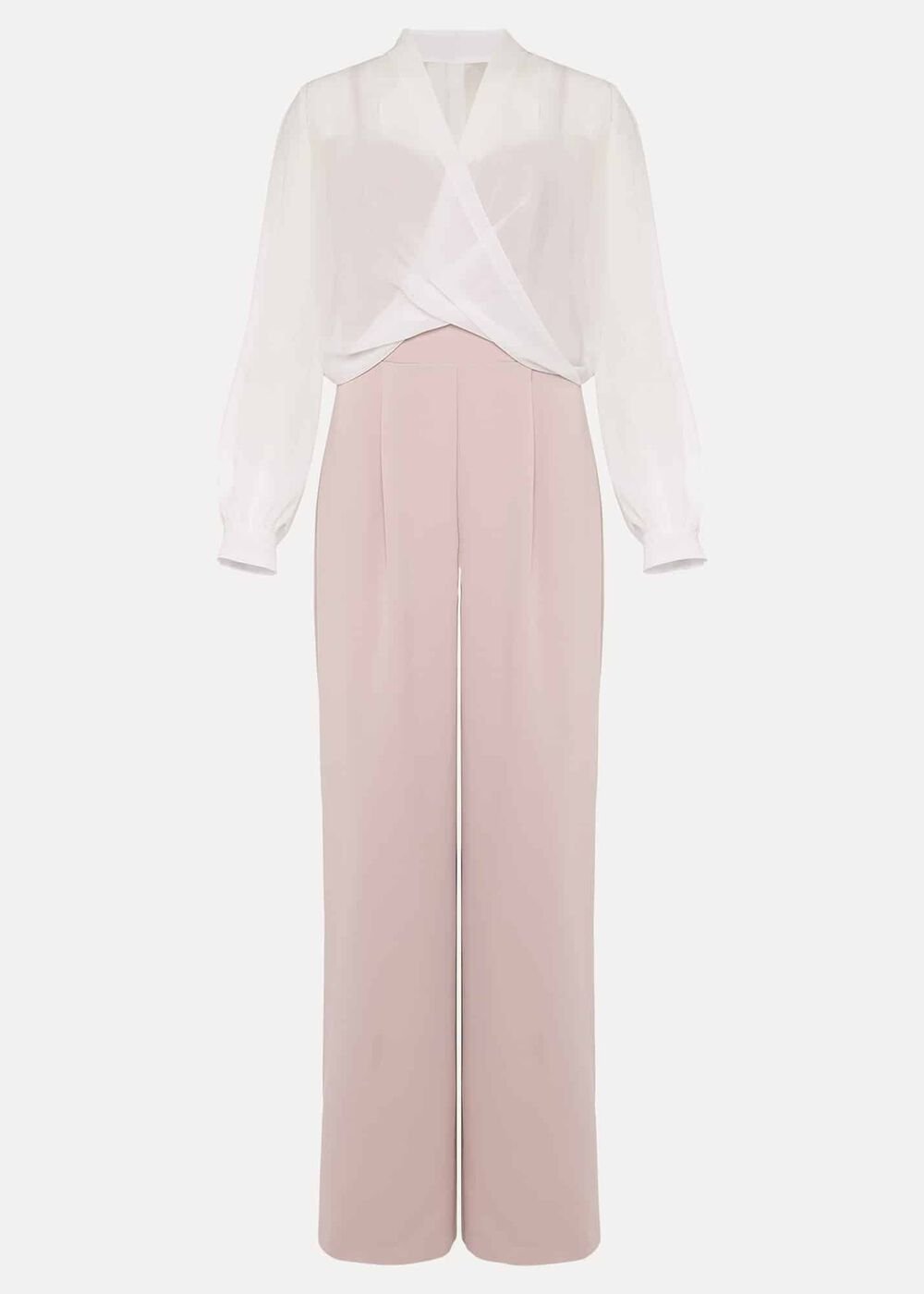 Mindy Wide Leg Jumpsuit Ivory/Antique Rose
