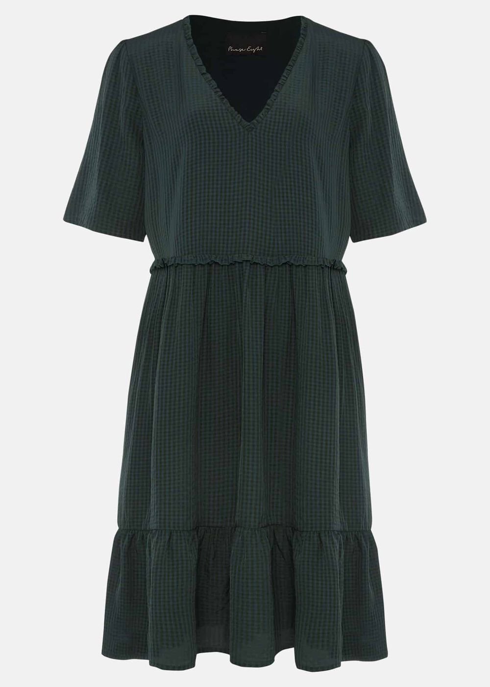 Likita Textured Swing Dress Green