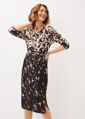 Corrie Abstract Spot Print Dress Multi-Coloured