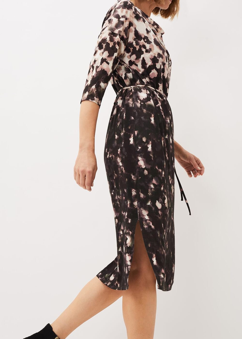 Corrie Abstract Spot Print Dress Multi-Coloured