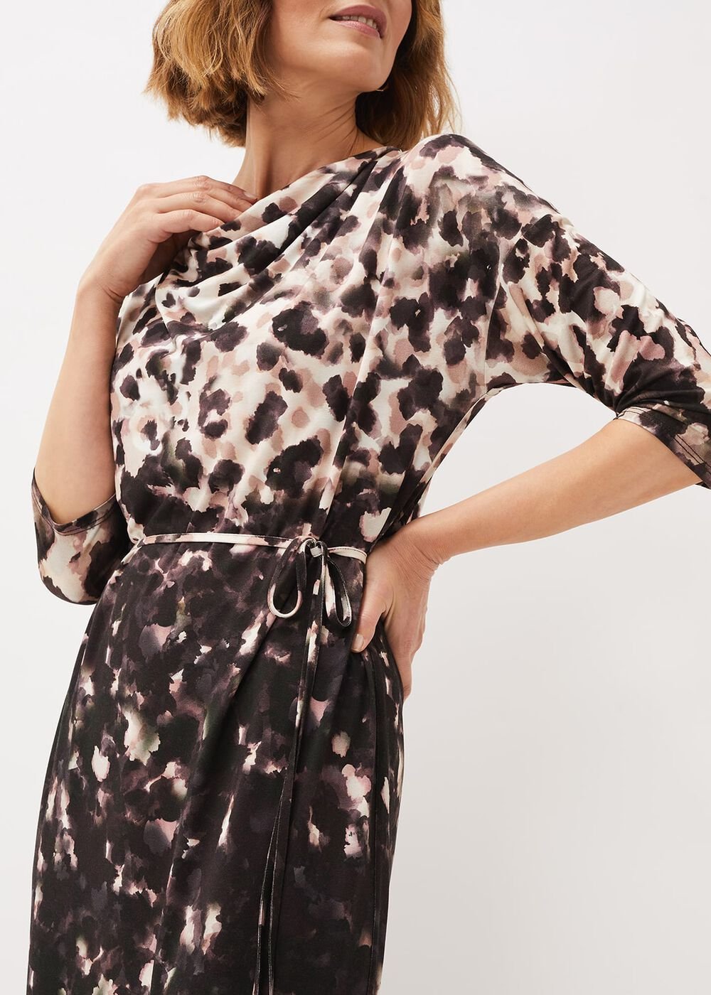 Corrie Abstract Spot Print Dress Multi-Coloured
