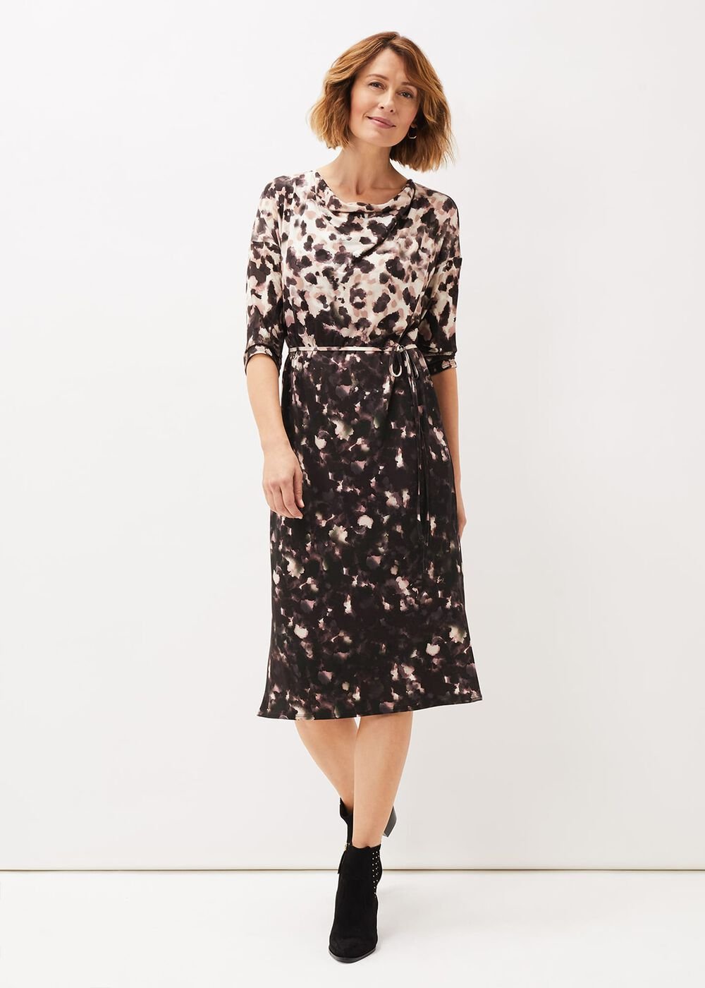 Corrie Abstract Spot Print Dress Multi-Coloured