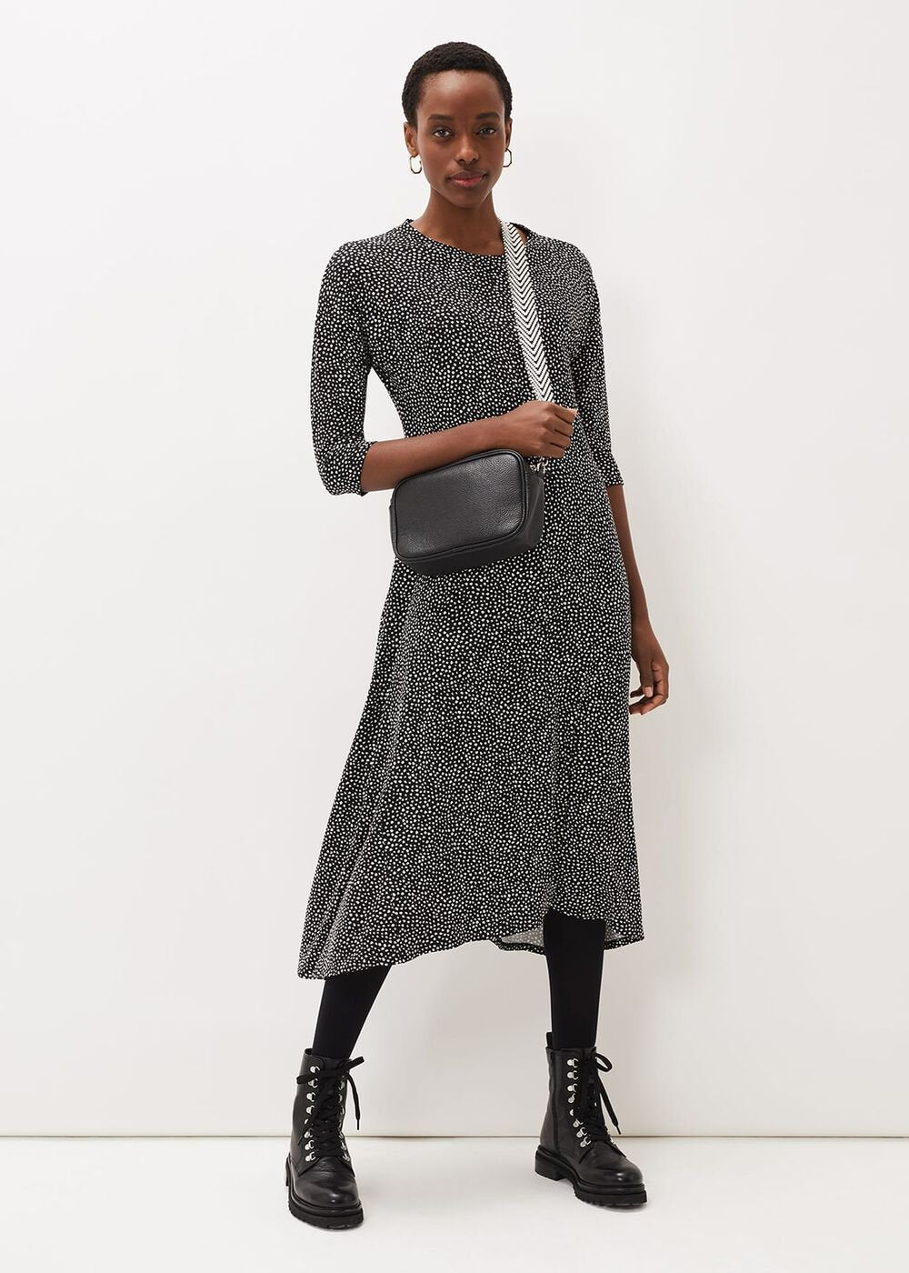 Paris Spot Print Dress Multi-Coloured