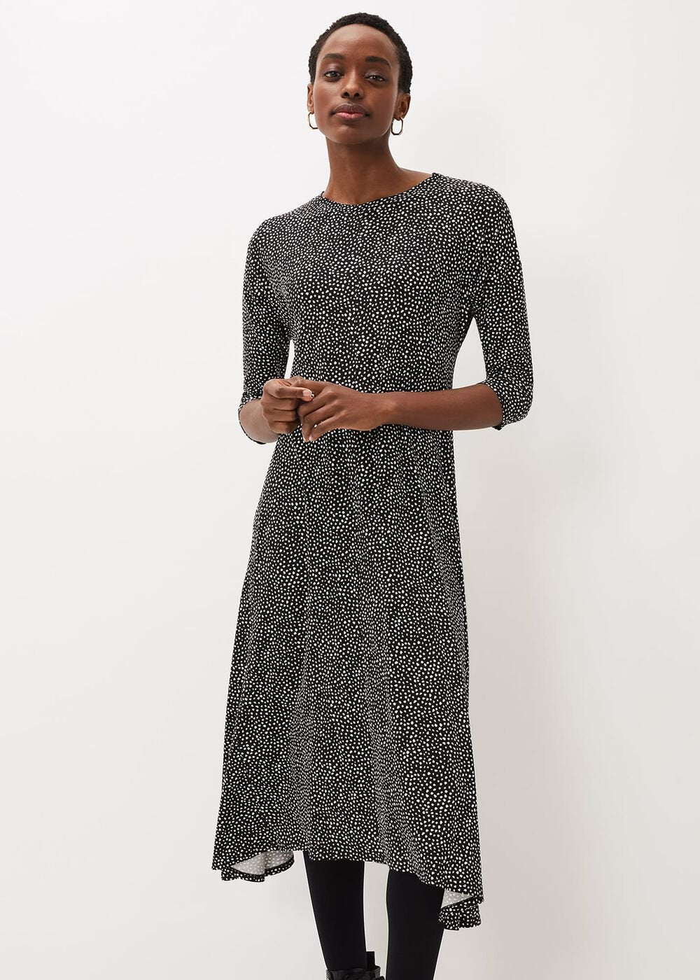 Paris Spot Print Dress Multi-Coloured