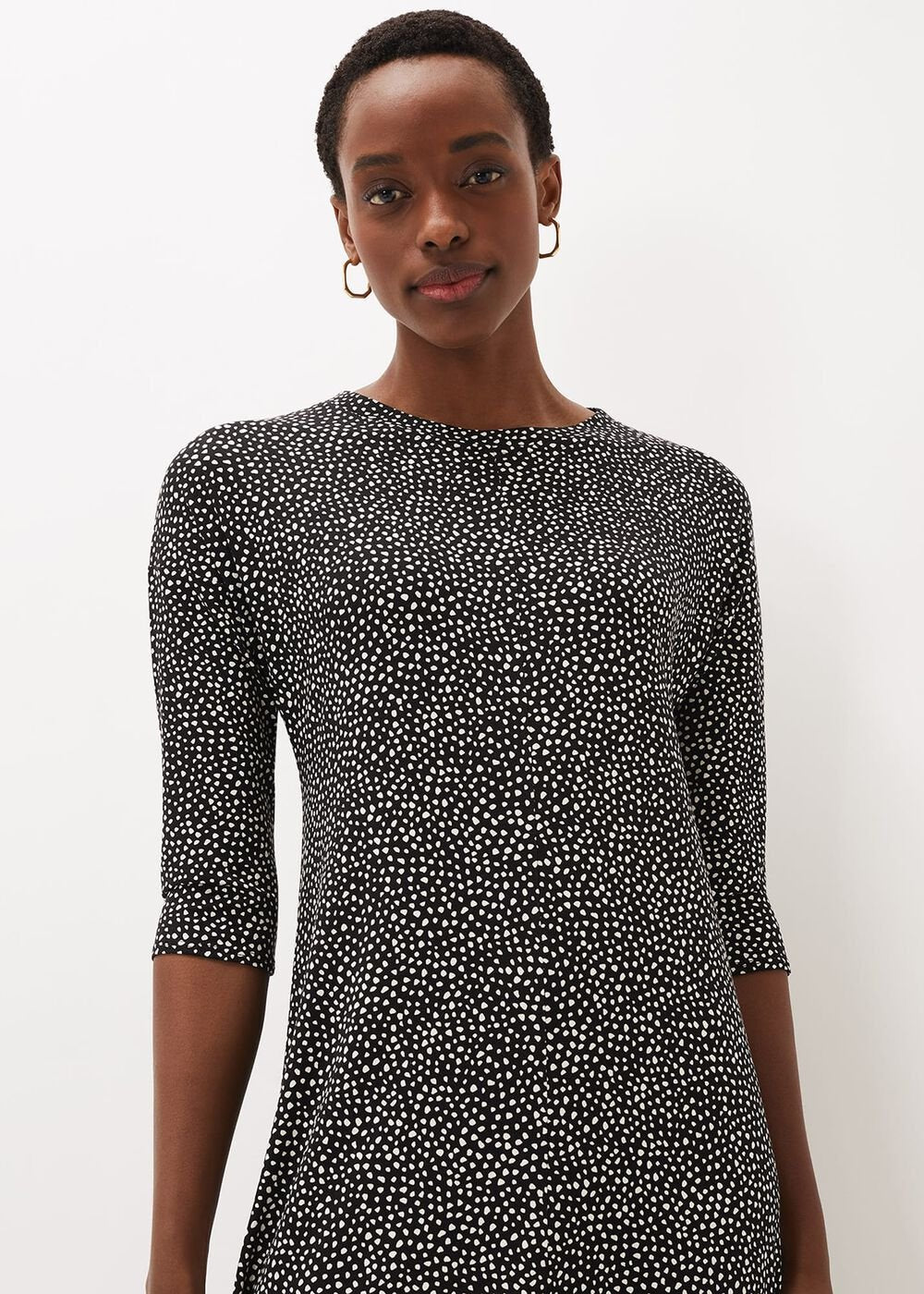 Paris Spot Print Dress Multi-Coloured