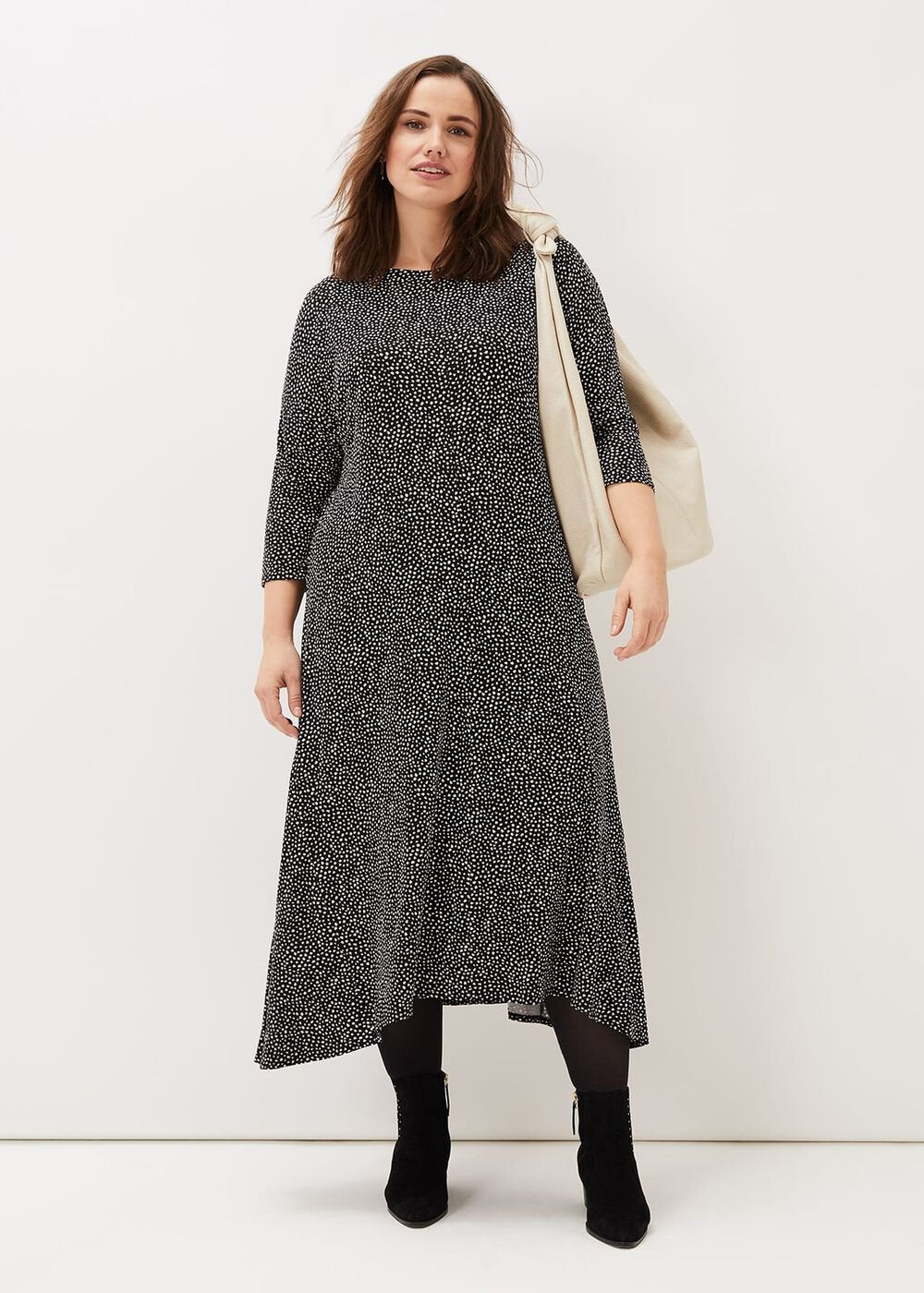Paris Spot Print Dress Multi-Coloured