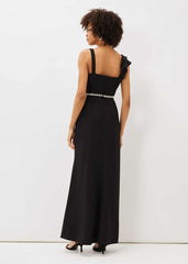 Patsie Elipse Hem Maxi Dress Black