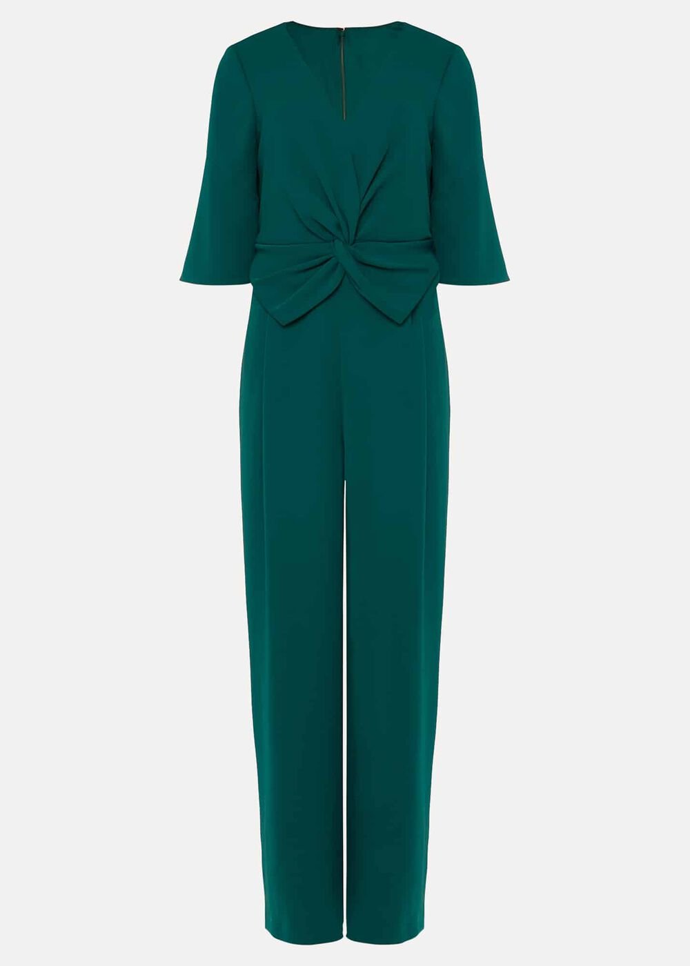 Layla Bow Jumpsuit Emerald