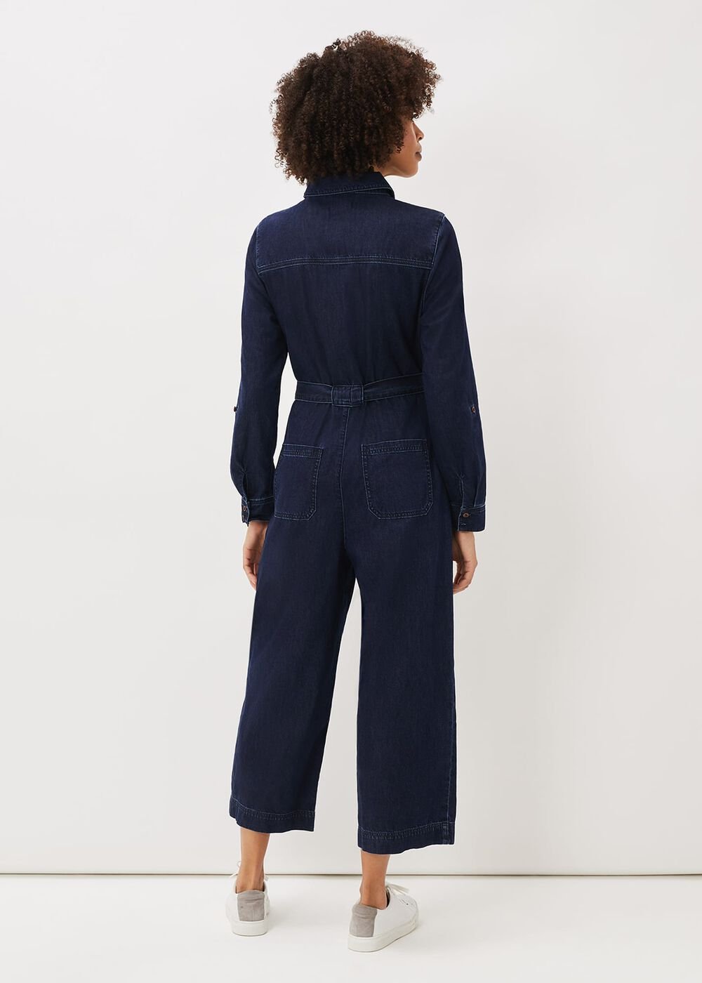 Cecile Denim Wide Leg Jumpsuit Denim
