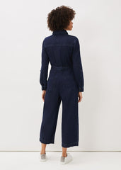 Cecile Denim Wide Leg Jumpsuit Denim