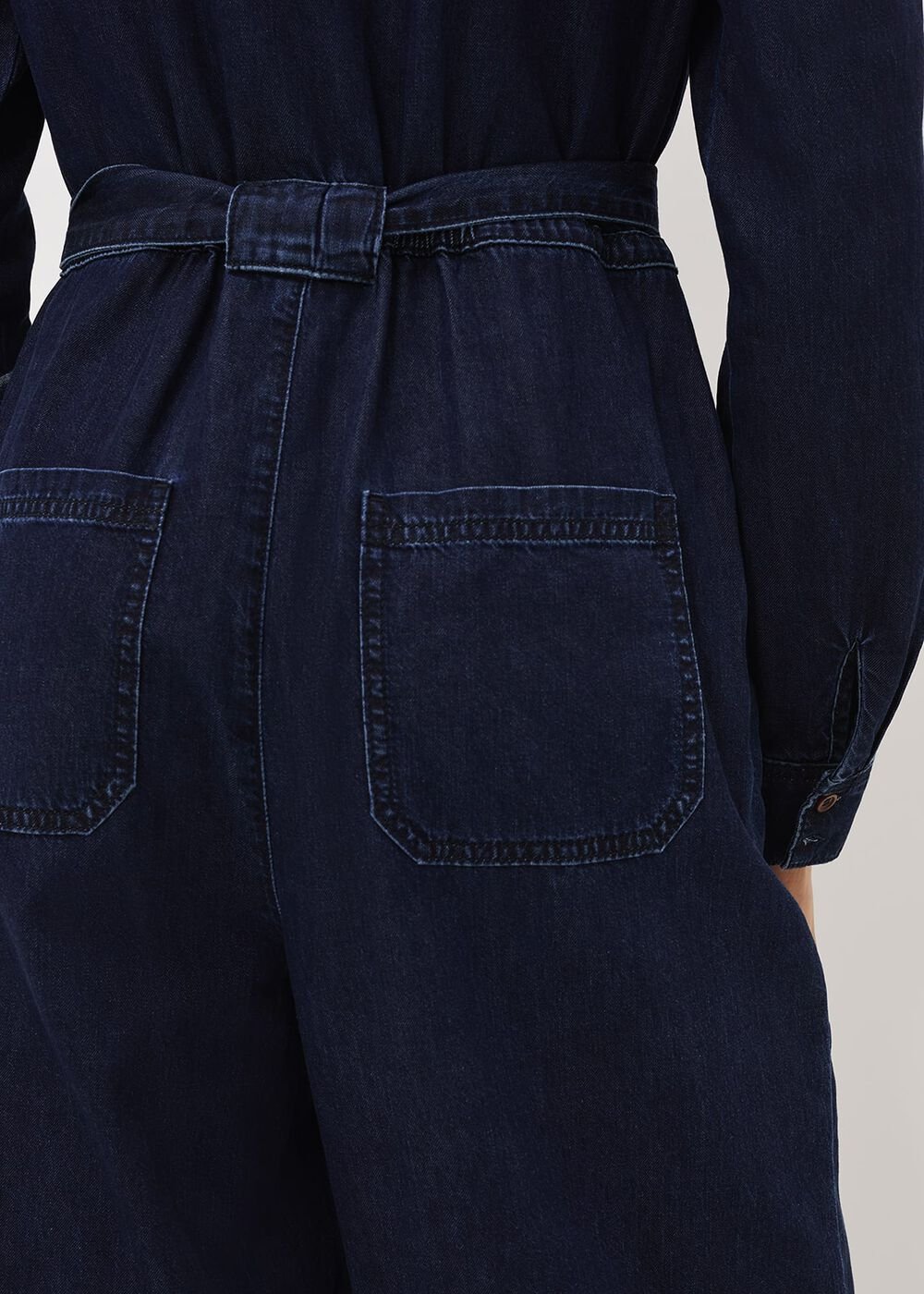 Cecile Denim Wide Leg Jumpsuit Denim