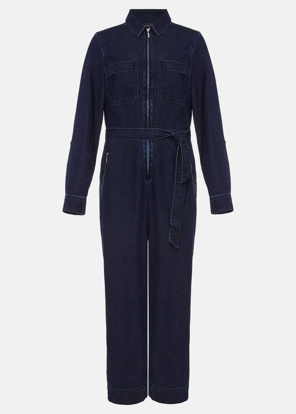 Cecile Denim Wide Leg Jumpsuit Denim
