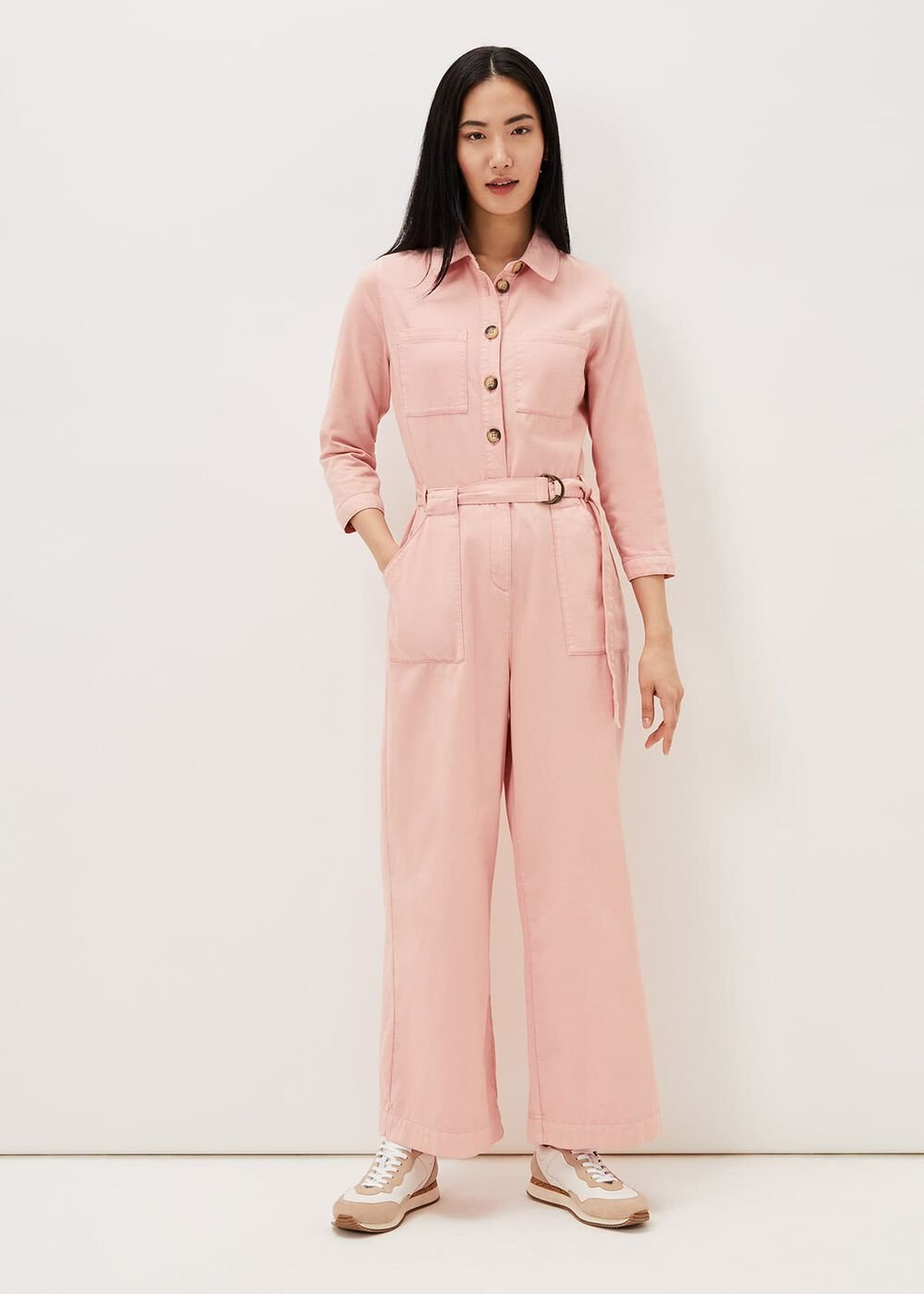 Jarah Denim Jumpsuit Rose