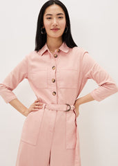 Jarah Denim Jumpsuit Rose