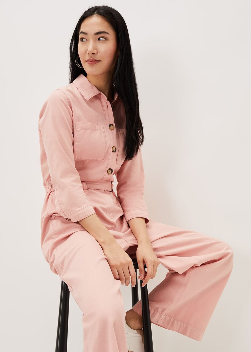 Jarah Denim Jumpsuit Rose